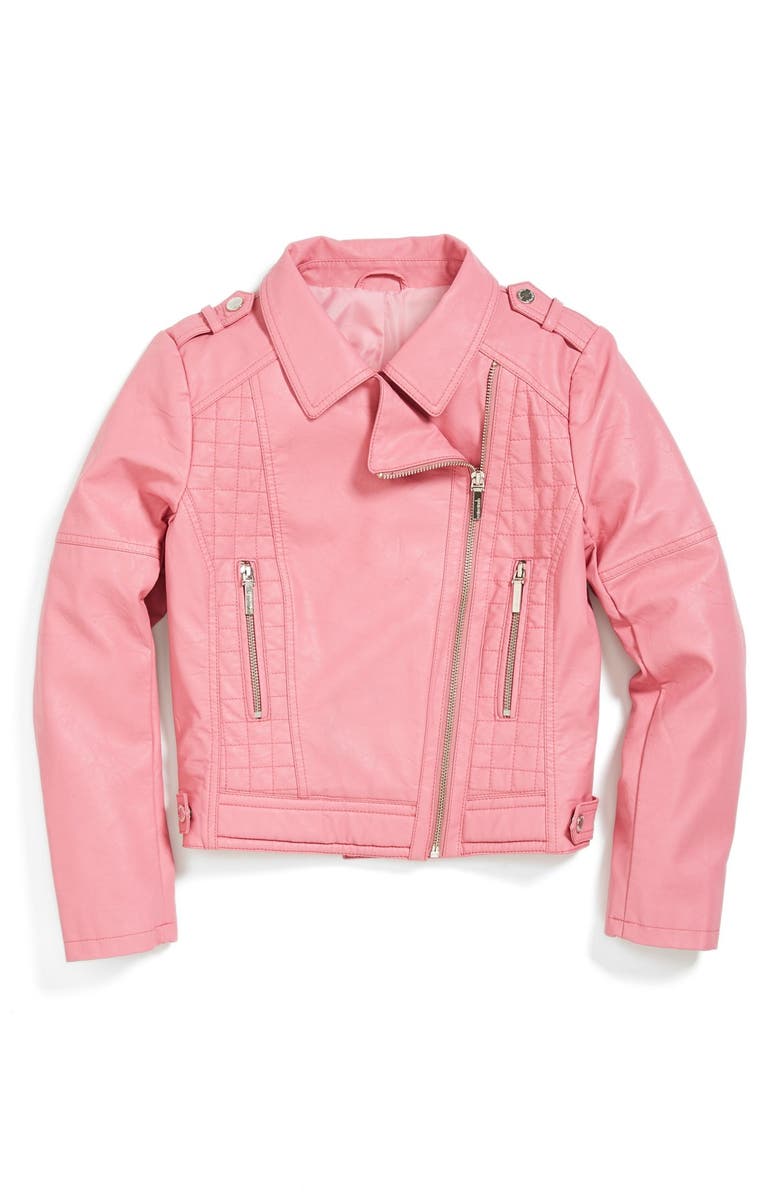 Collection B Faux Leather Moto Jacket (Big Girls) | Nordstrom