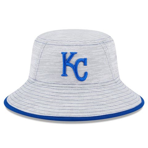 Men's New Era Gray Kansas City Royals Game Bucket Hat