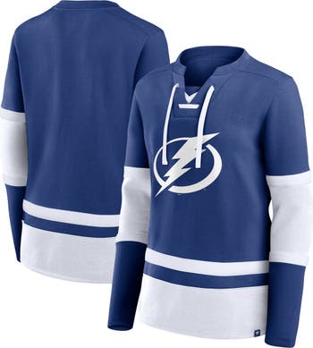 Used Blue Fanatics Tampa Bay Lightning Hockey Dri-Fit T Shirt