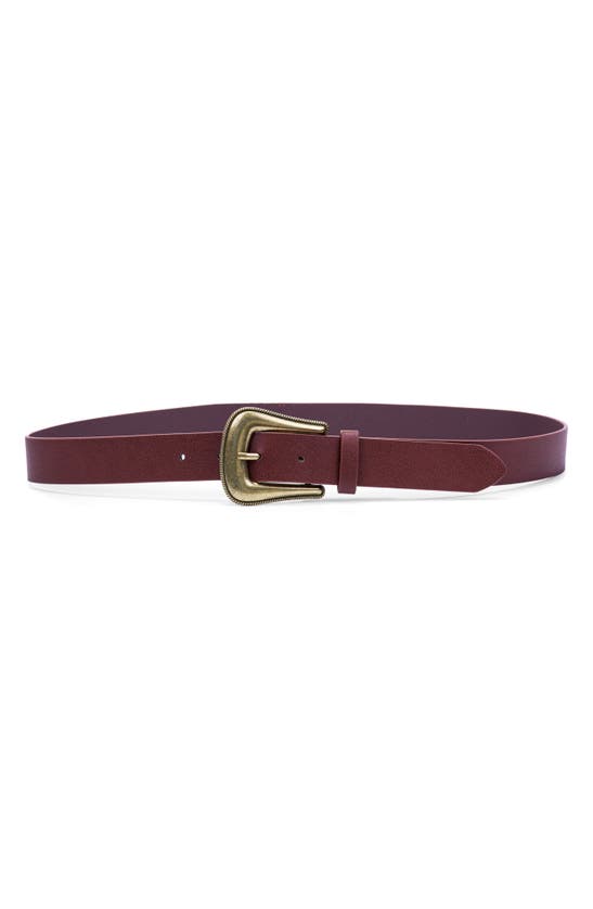 Linea Pelle Faux Leather Belt In Brown