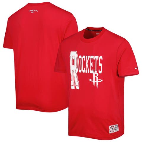 Men's Tommy Jeans Red Houston Rockets Mel Varsity T-Shirt