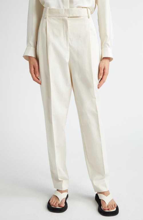 Bacall Cotton Stretch Twill Pants in Ecru