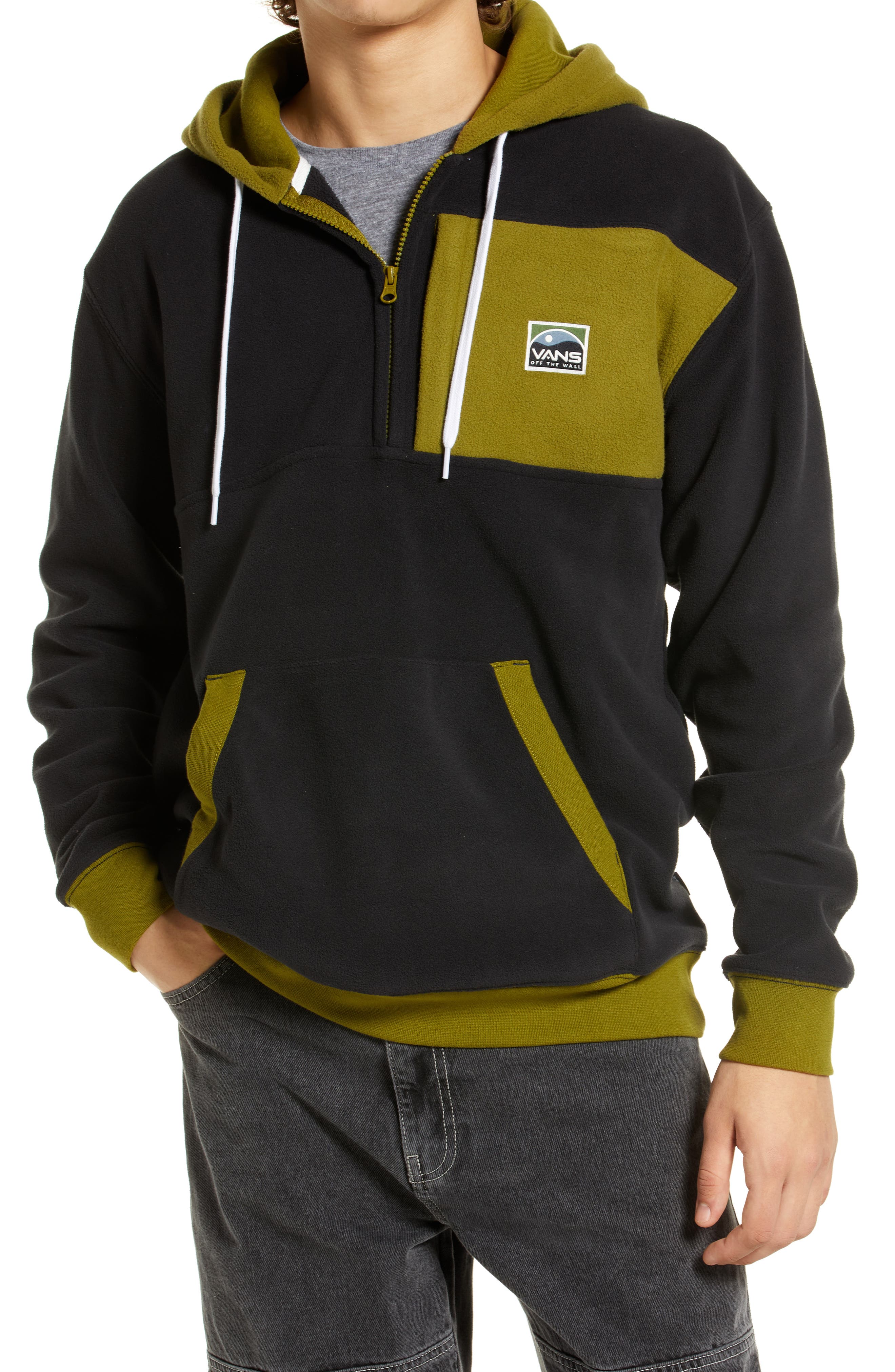 vans half zip jacket