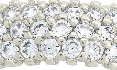 Sterling Forever Jolene Cubic Zirconia Rainbow Eternity Ring In Silver/clear