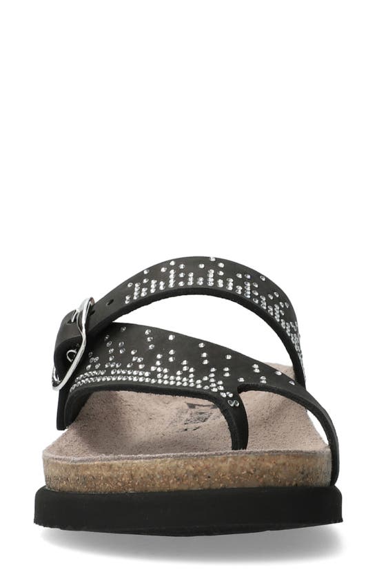 Shop Mephisto Helena Spark Slide Sandal In Black Sandalbuck