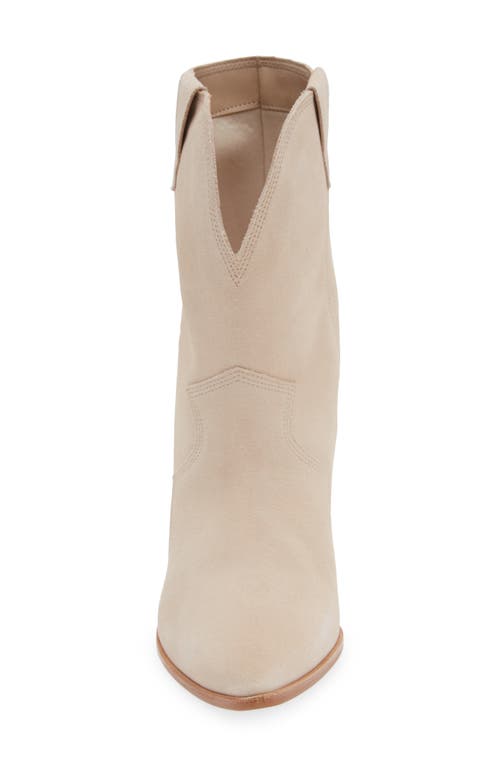 Kaanas Porto Pointed Toe Western Boot In Stone