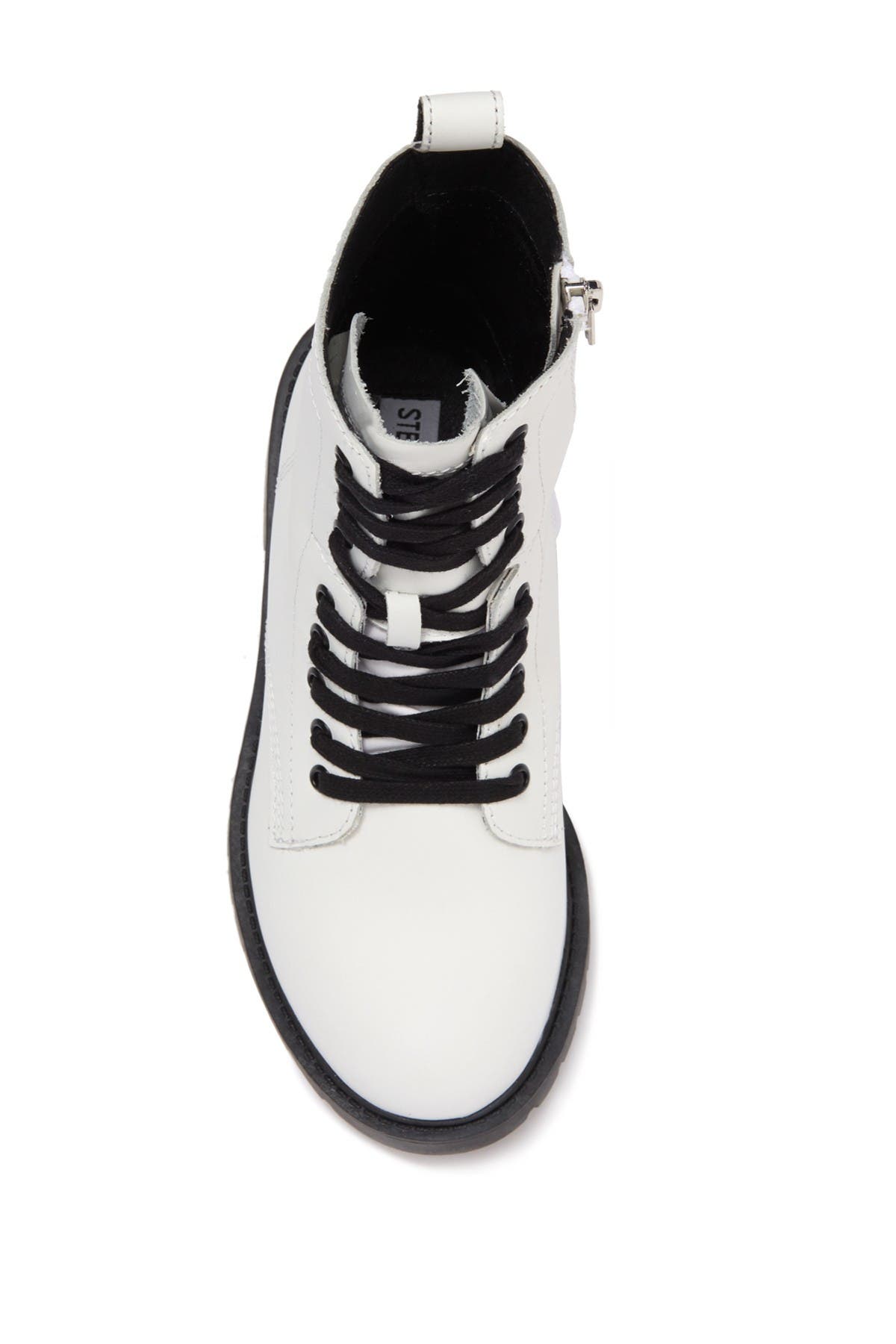 steve madden checker combat boot