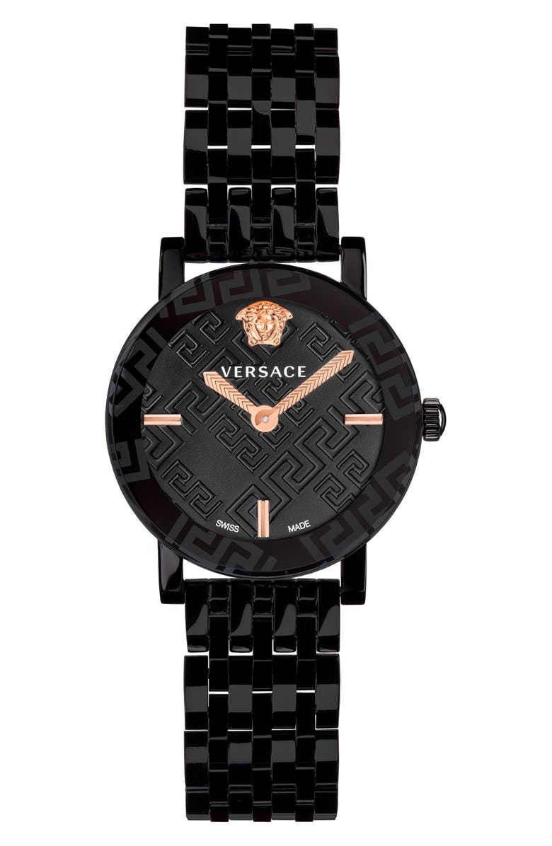 Versace Greca Glass Bracelet Watch, 32mm, Main, color, 
