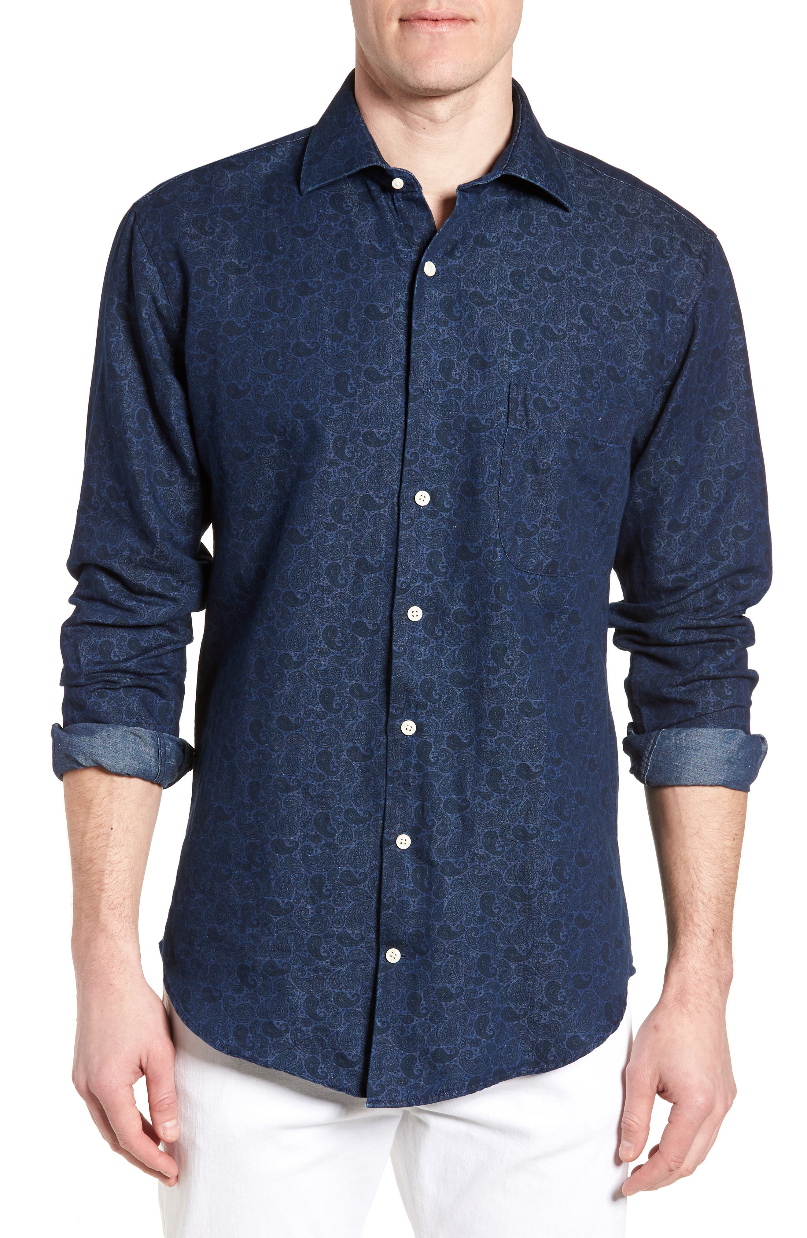 peter millar denim shirt