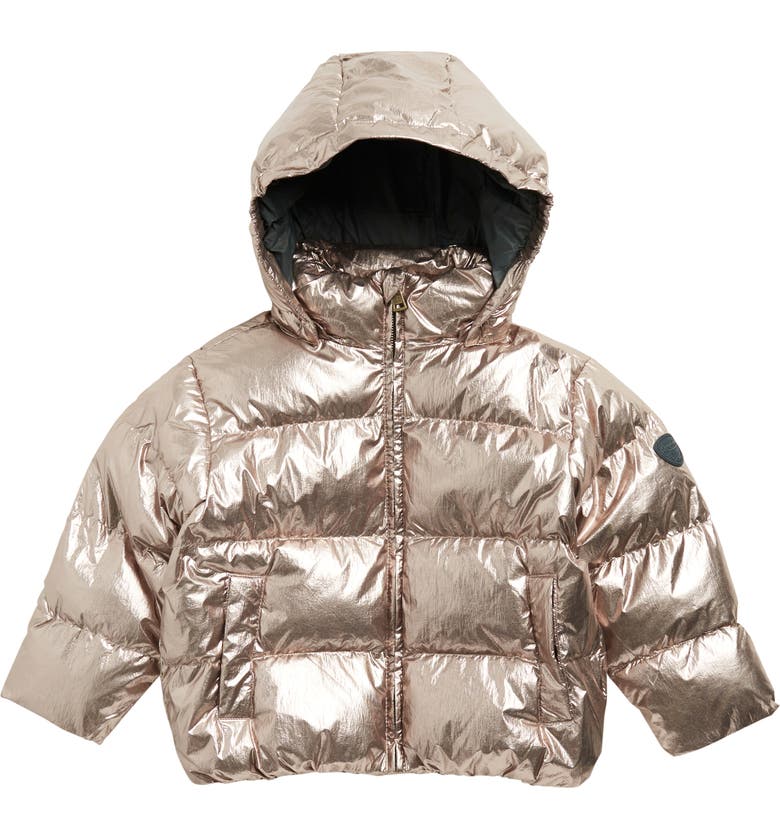 봉쁘앙 Bonpoint Kids Blythe Metallic Nylon Hooded Puffer Jacket_MOREDORE 032A