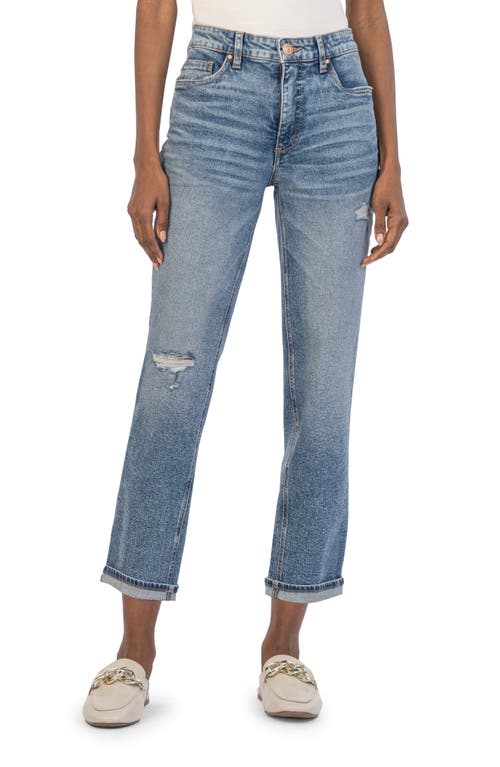 KUT from the Kloth Rachael Fab Ab High Waist Mom Jeans in Fervidly