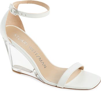 Lucite cheap wedge shoes