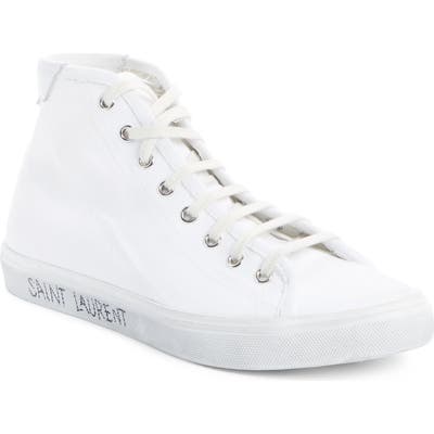 Saint Laurent Malibu Sneaker, White