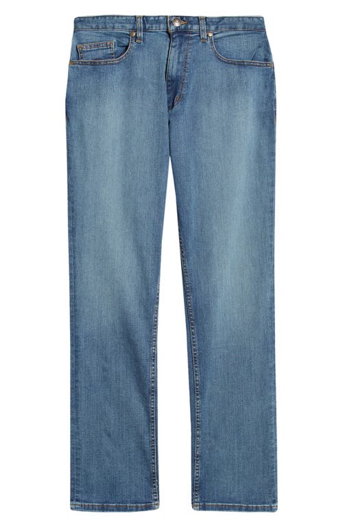 Johnston & Murphy Straight Leg Jeans In Light Wash