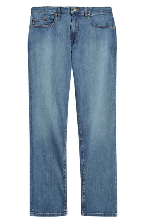 Shop Johnston & Murphy Straight Leg Jeans In Light Wash