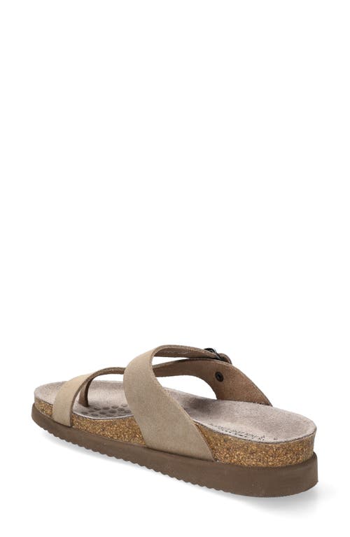 Mephisto Helen Toe Loop Sandal In Warm Grey