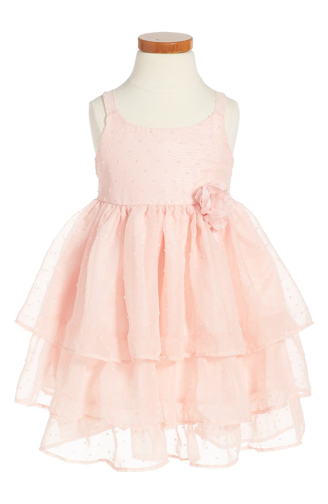Zunie Dot Ruffle Dress (Toddler Girls, Little Girls & Big Girls