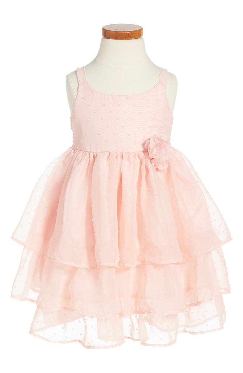 Zunie Dot Ruffle Dress (Toddler Girls, Little Girls & Big Girls ...