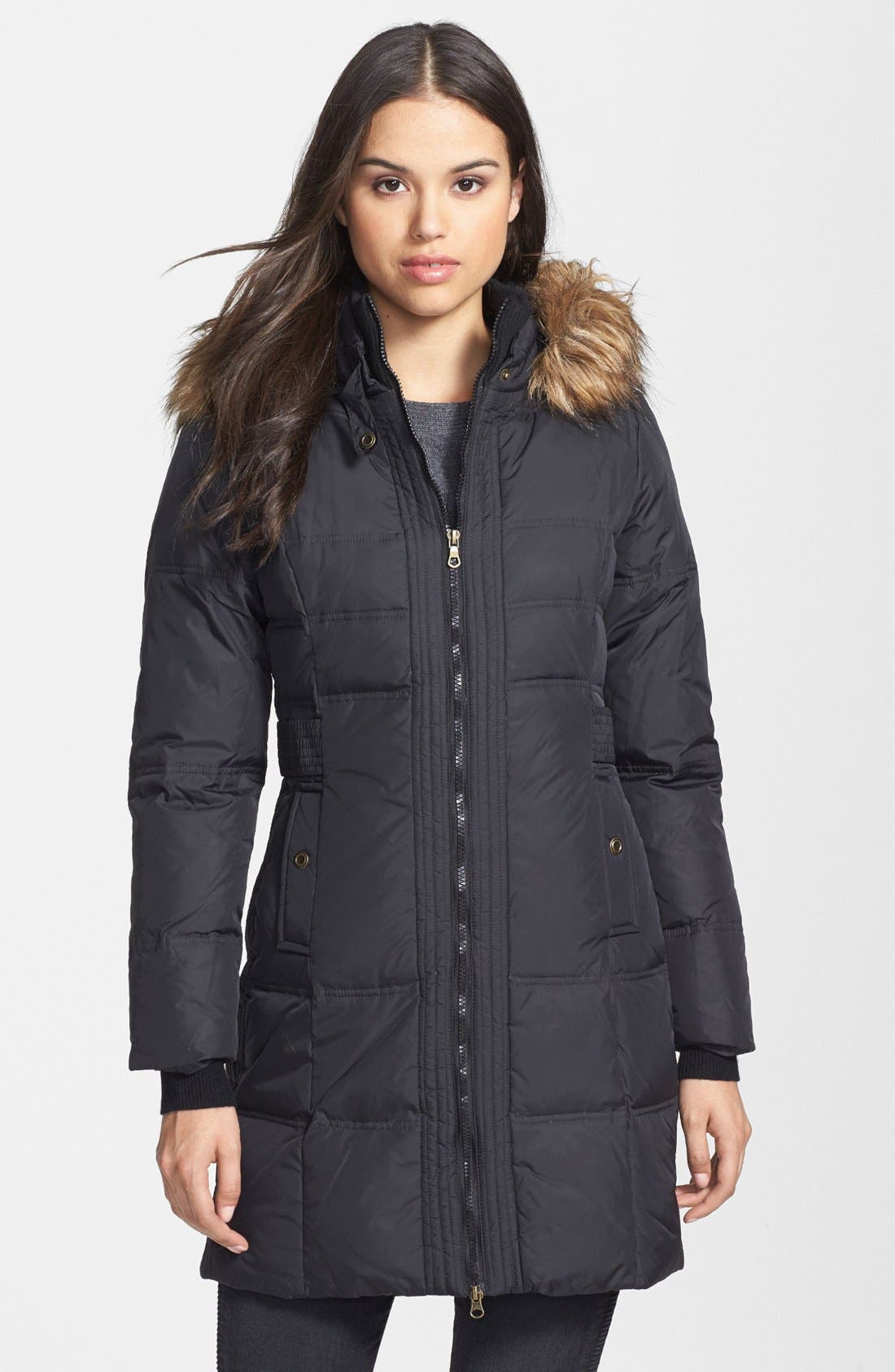 larry levine long down coat