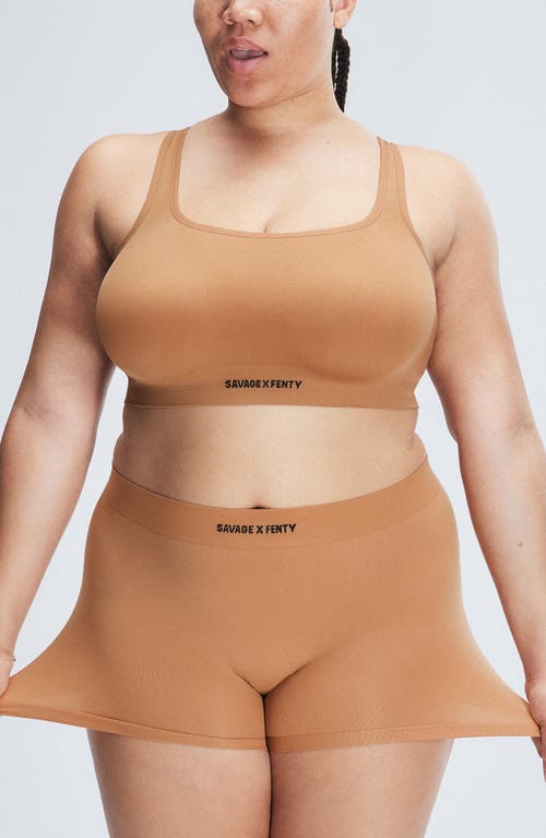 Savage X Fenty Seamless Boyshorts In Sweet Latte Nude