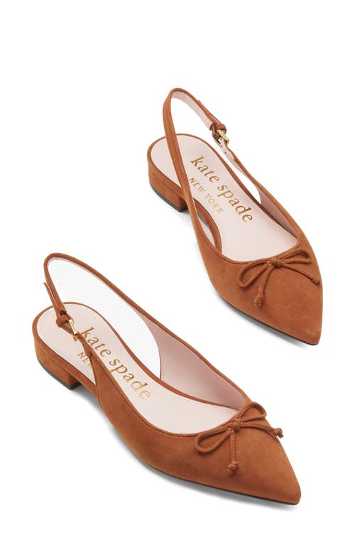 Shop Kate Spade New York Veronica Raffia Slingback Flat (women)<br /> In Sandalwood