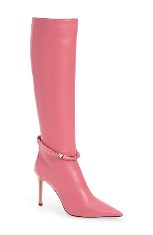 Jimmy Choo Dreece Nappa Leather Knee Boot Women) in Candy Pink