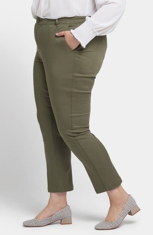 Shop Nydj Sadie Slim Pants In Avocado