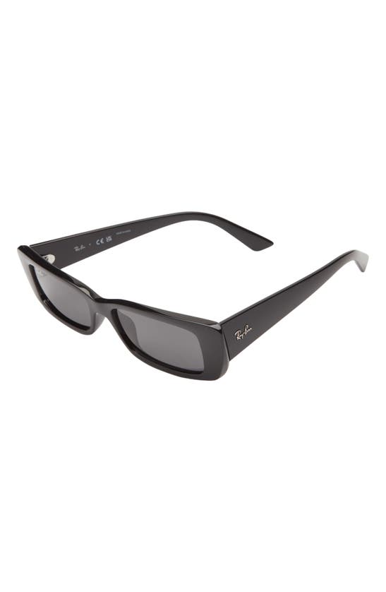 Ray Ban Teru 54mm Rectangle Sunglasses In Black
