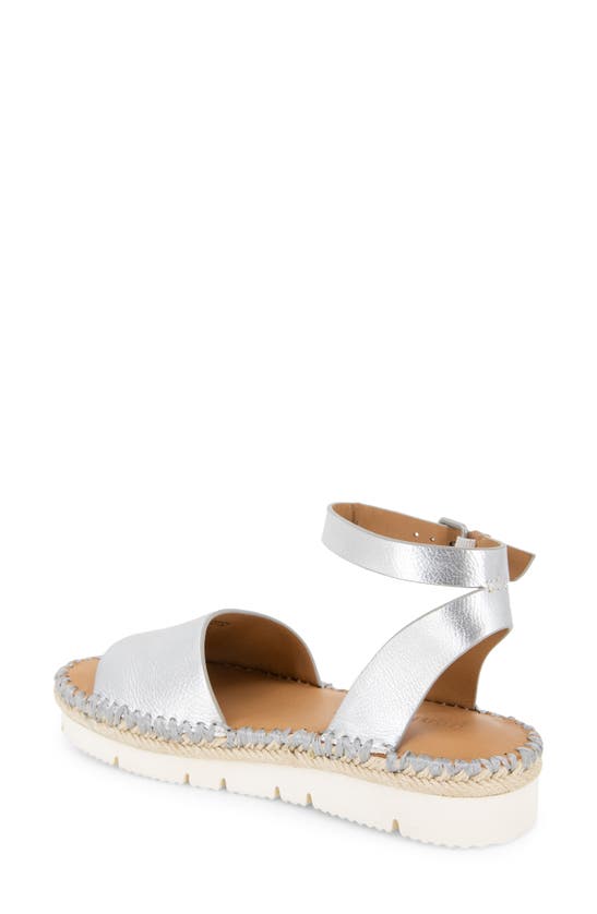 Shop Gentle Souls By Kenneth Cole Lucille Platform Sandal In Silver Leather