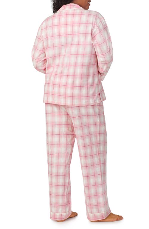 Shop Bedhead Pajamas Print Organic Cotton Flannel Pajamas In Mountain Plaid