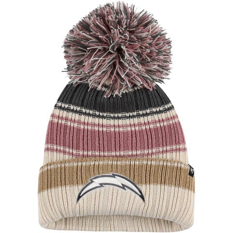 Los Angeles Chargers Logo Repeat Knit Pom Beanie