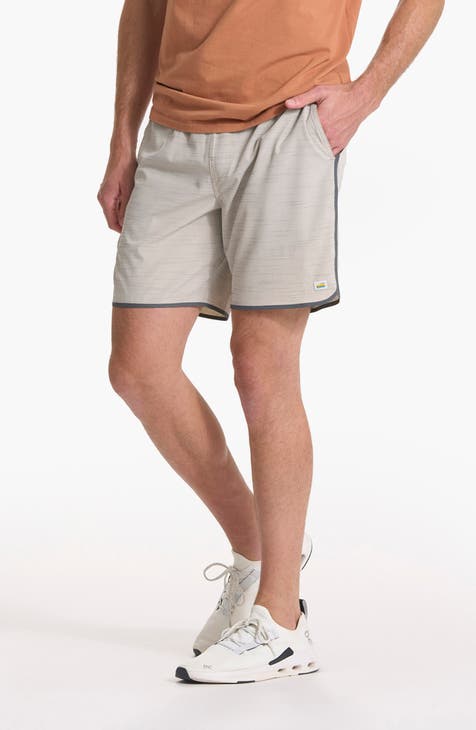 Beige Athletic Shorts for Men