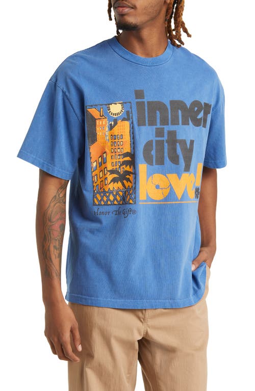 HONOR THE GIFT Inner City Love 2.0 Cotton Graphic T-Shirt in Blue at Nordstrom, Size Medium