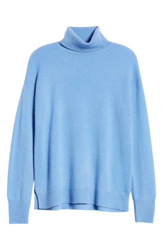 Nordstrom Cashmere Turtleneck Sweater In Blue Azurine