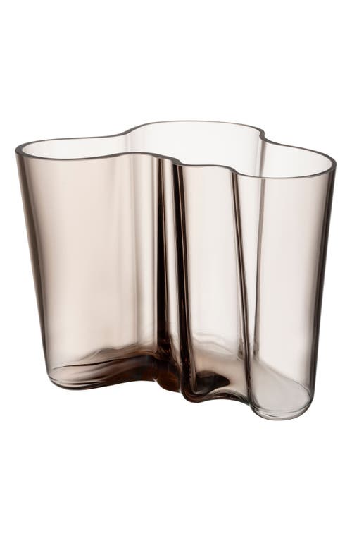 Iittala Alvar Aalto Glass Vase in Linen at Nordstrom