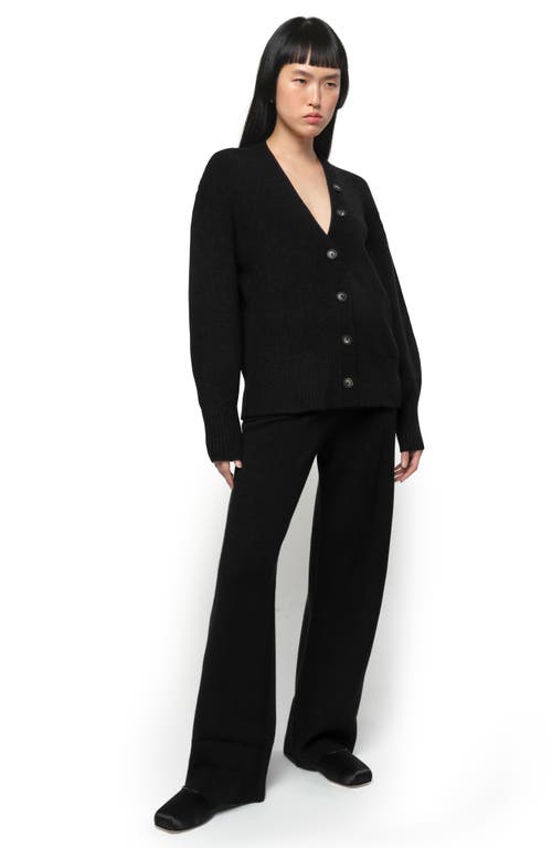 Shop Apparis Anderson Rib Cardigan In Noir