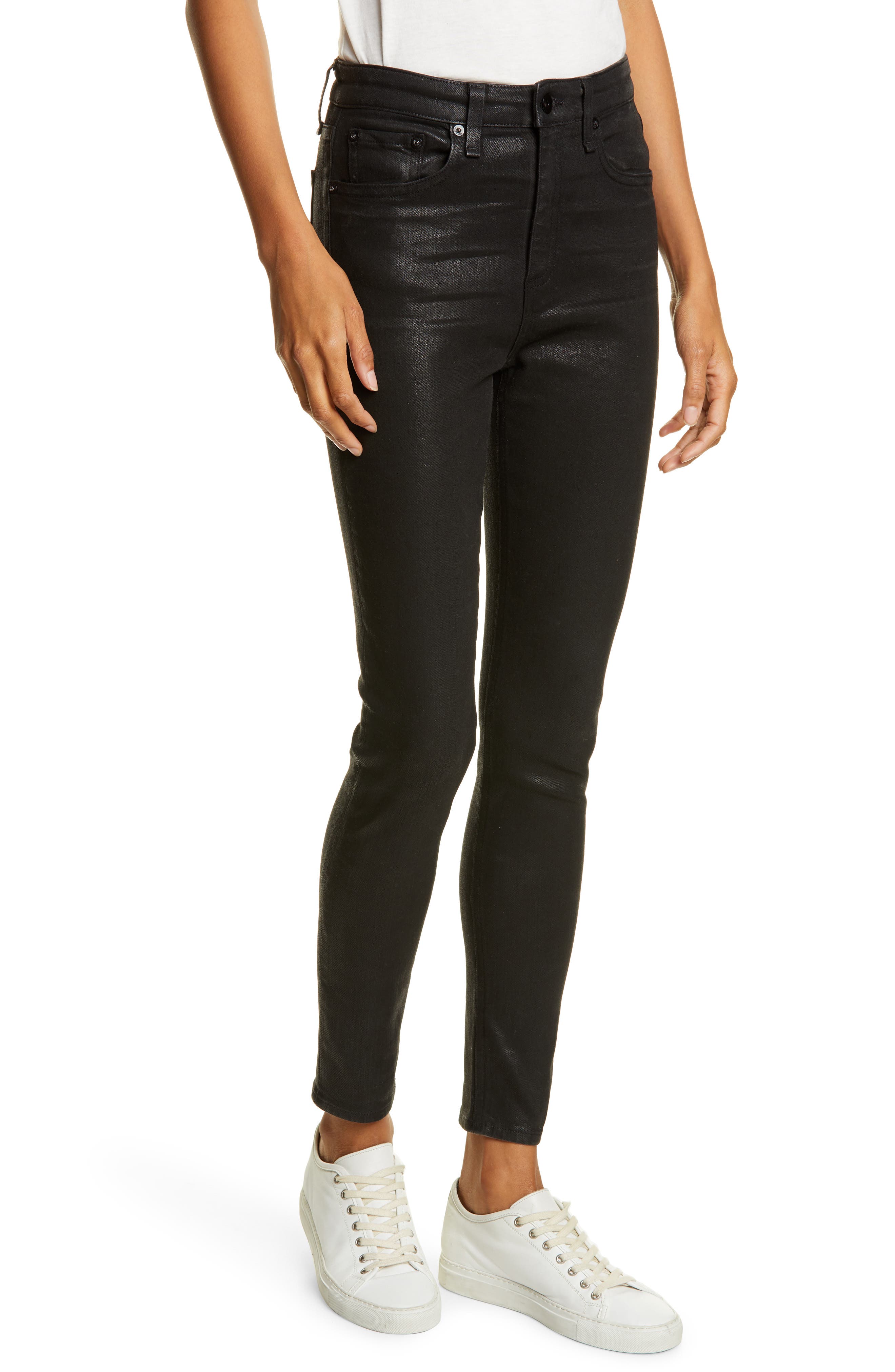 rag & bone coated jeans