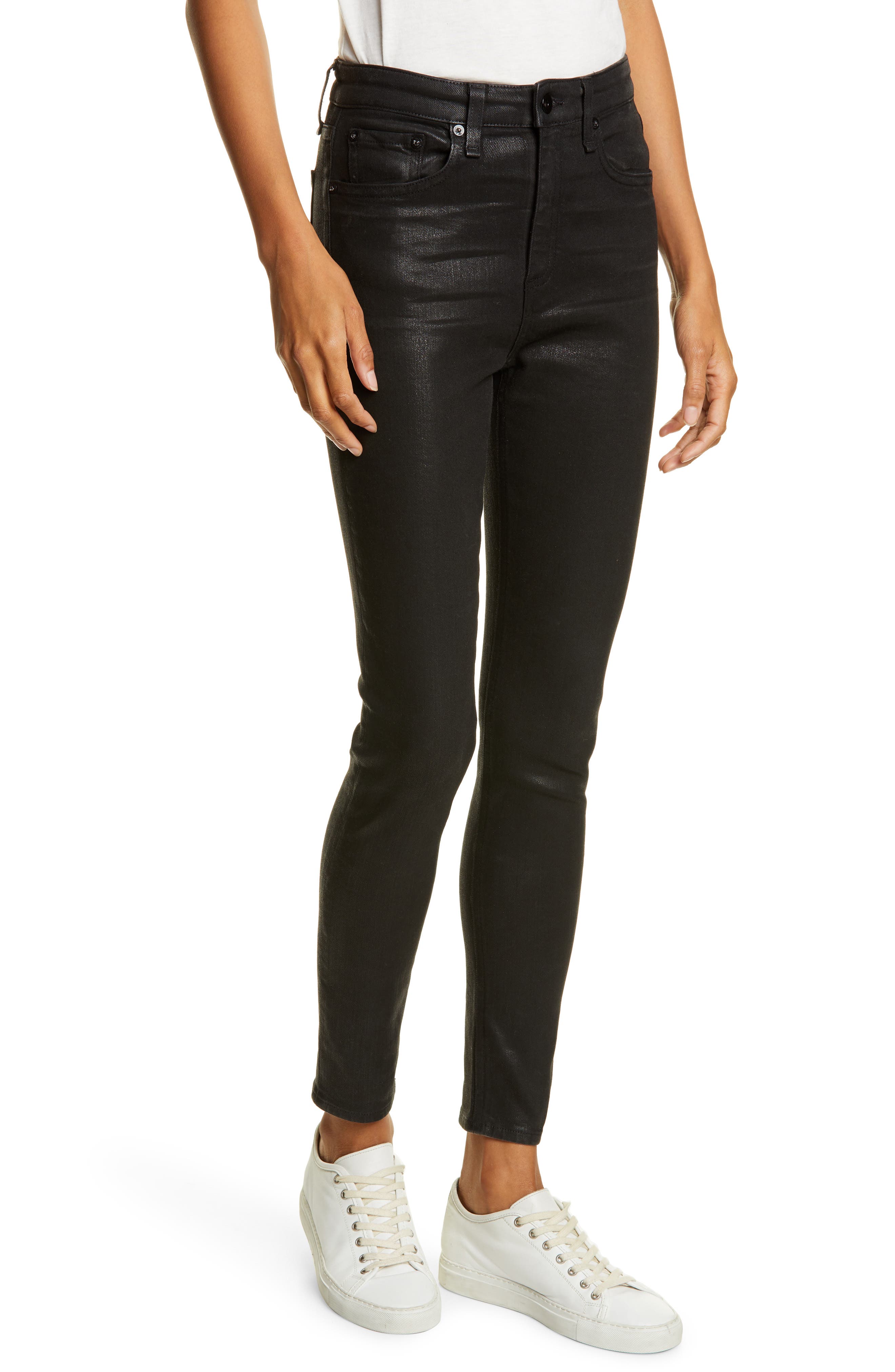 rag and bone coated jeans