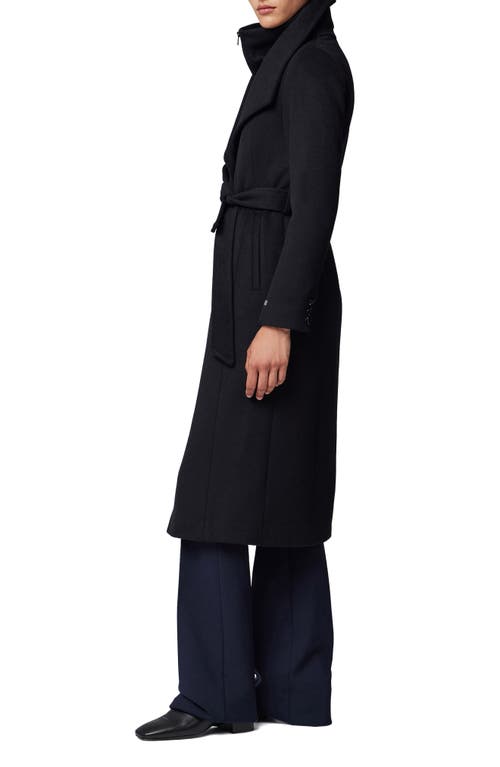 Soia & Kyo Ilana Wool Blend Coat In Black