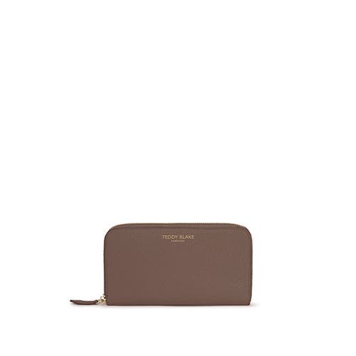 Teddy Blake Zipwallet Stampato In Brown