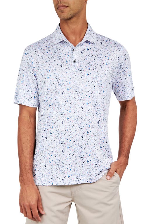 Shop Construct Con.struct Paint Splatter Print Performance Golf Polo In White