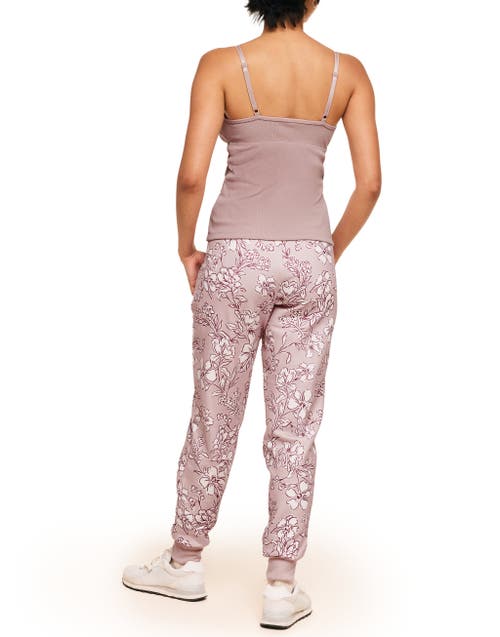 Adore Me Kaiden Cami & Joggers Set In Floral Beige
