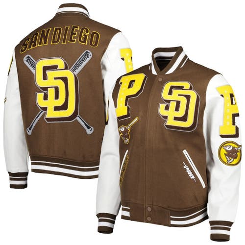 Men's San Diego Padres Brown and White Jacket