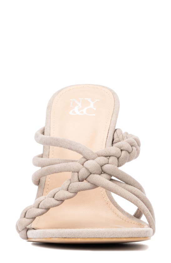 New York And Company Dalia Heeled Sandal In Grey