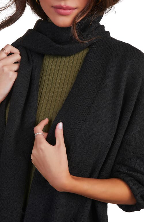 Shop Vici Collection Jarvais Scarf Cardigan In Black