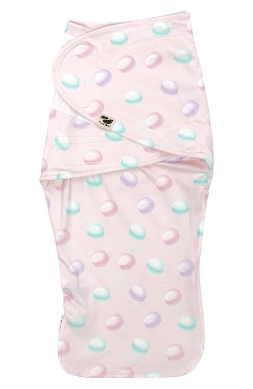Norani Print Swaddle Blanket In Pink/mint