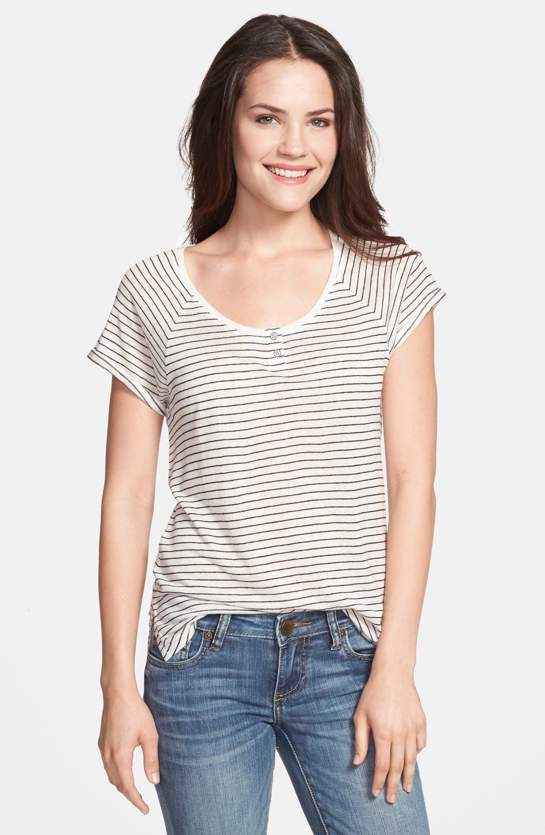 nordstrom caslon peplum tee