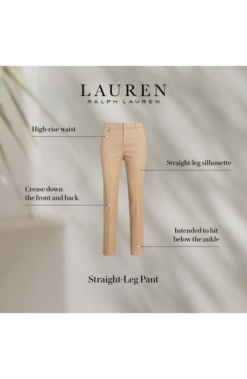 Shop Lauren Ralph Lauren Straight Leg Pants In Camel