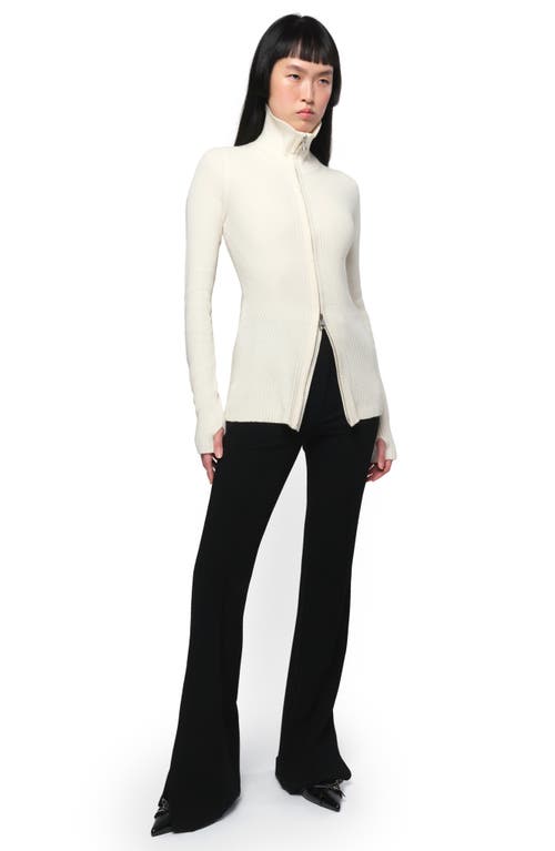 Shop Apparis Nova Zip Cardigan In Cream