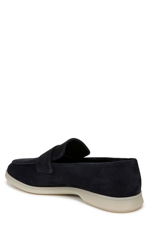 Shop Vince Bigsur Moc Toe Loafer In Blue Ink